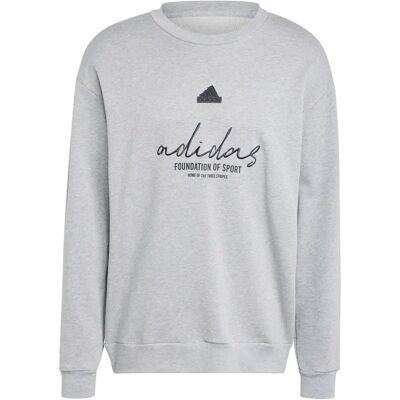 Sweatshirt adidas Brand Love French Terry Gris M Sweatshirt adidas Brand Love French Terry Gris M