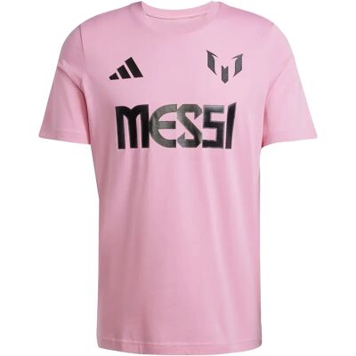 adidas Messi Naam en Nummer Grafische T-Shirt - Roze adidas Messi Naam en Nummer Grafische T-Shirt - Roze