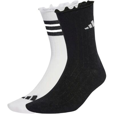 Sokken adidas Glow (x2) Blanc 43/46 Sokken adidas Glow (x2) Blanc 43/46