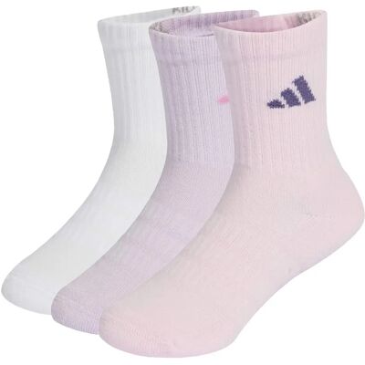 Versterkte sokken voor baby's tot halverwege de kuit adidas (x3) Rose 25/27 Versterkte sokken voor baby's tot halverwege de kuit adidas (x3) Rose 25/27