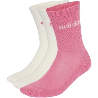 Lineaire Gewatteerde Sokken adidas (x3) Blanc 40/42 Lineaire Gewatteerde Sokken adidas (x3) Blanc 40/42