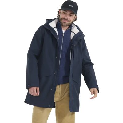 Lange parka met capuchon Aigle Gore-Tex T-Kit Bleu XL Lange parka met capuchon Aigle Gore-Tex T-Kit Bleu XL