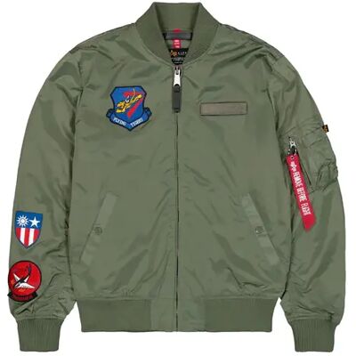 Bomber Alpha Industries MA-1 TT Flying Tigers Light Vert S Bomber Alpha Industries MA-1 TT Flying Tigers Light Vert S