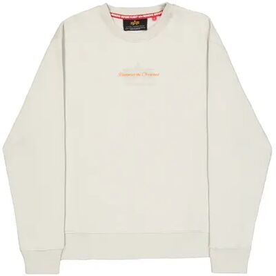 Sweatshirt Alpha Industries Foam Mid Logo Gris 2XL Sweatshirt Alpha Industries Foam Mid Logo Gris 2XL