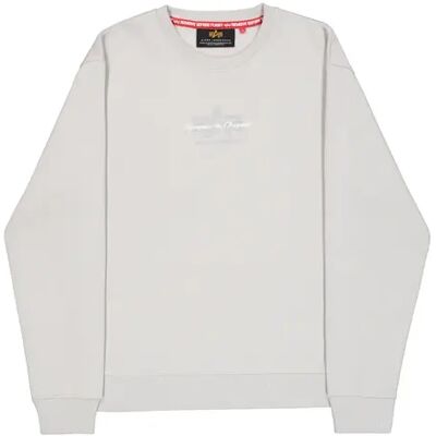 Sweatshirt Alpha Industries Foam Mid Logo Gris 2XL Sweatshirt Alpha Industries Foam Mid Logo Gris 2XL