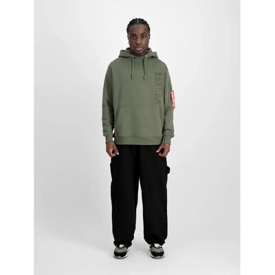 Geborduurd sweatshirt met capuchon Alpha Industries Vert L Geborduurd sweatshirt met capuchon Alpha Industries Vert L