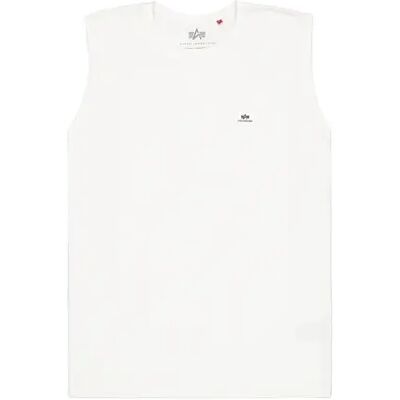 Tanktop Alpha Industries Waffle Small Logo Blanc S Tanktop Alpha Industries Waffle Small Logo Blanc S