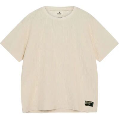 T-shirt in corduroy Anerkjendt Villads Beige L T-shirt in corduroy Anerkjendt Villads Beige L