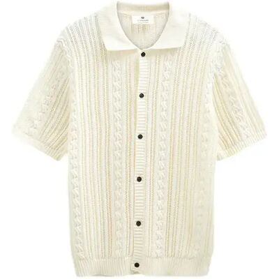 Shirt Anerkjendt Samuel Cable Beige M Shirt Anerkjendt Samuel Cable Beige M