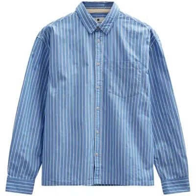 Hemd met lange mouwen van poplin Anerkjendt Kotto Bleu S Hemd met lange mouwen van poplin Anerkjendt Kotto Bleu S