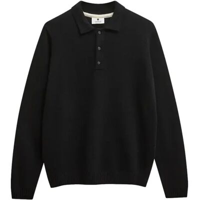Polo met lange mouwen Anerkjendt Peter Merino Noir S Polo met lange mouwen Anerkjendt Peter Merino Noir S