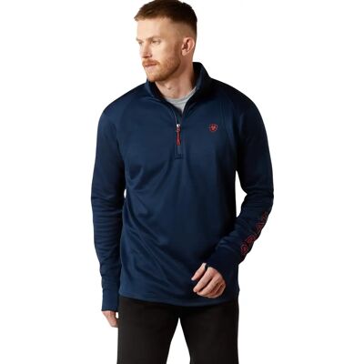 Polaire 1/2 Rits Ariat Team EQ Bleu M Polaire 1/2 Rits Ariat Team EQ Bleu M