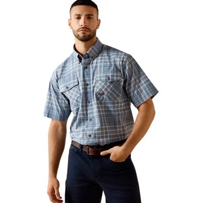 Shirt Ariat Rebar Bleu M Shirt Ariat Rebar Bleu M