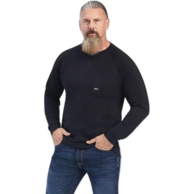 T-shirt met lange mouwen Ariat Rebar Cotton Strong Noir S T-shirt met lange mouwen Ariat Rebar Cotton Strong Noir S
