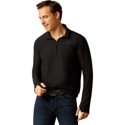 Paardrijshirt 1/4 zip Ariat Lowell 3.0 Noir L Paardrijshirt 1/4 zip Ariat Lowell 3.0 Noir L