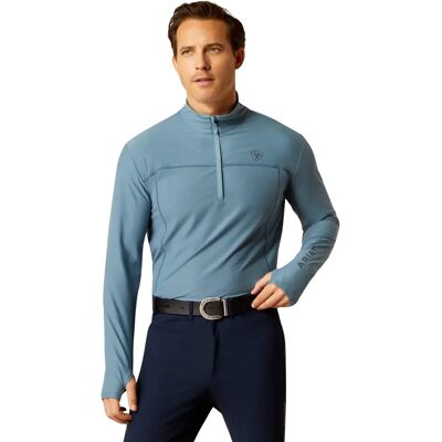 Paardrijshirt 1/4 zip Ariat Lowell 3.0 Bleu S Paardrijshirt 1/4 zip Ariat Lowell 3.0 Bleu S