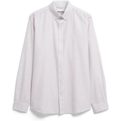 Gestreepte lange mouwen shirt Armedangels Quaasa Marron L Gestreepte lange mouwen shirt Armedangels Quaasa Marron L