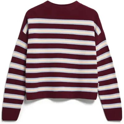 Gebreide damestrui Armedangels Merinaa striped Bleu L Gebreide damestrui Armedangels Merinaa striped Bleu L