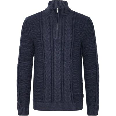 Pull 1/4 rits Blend BHBasim Bleu 3XL Pull 1/4 rits Blend BHBasim Bleu 3XL