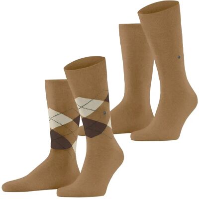 Sokken Burlington Everyday Argyle Mix (x2) Beige 40/46 Sokken Burlington Everyday Argyle Mix (x2) Beige 40/46