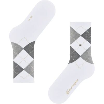 Damessokken Burlington Rib Courtside Blanc 36/41 Damessokken Burlington Rib Courtside Blanc 36/41