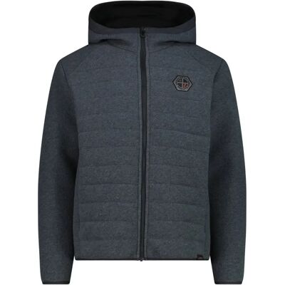 Gevoerde jas met capuchon CMP Knit Tech Gris 4XL Gevoerde jas met capuchon CMP Knit Tech Gris 4XL