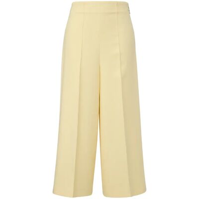 Viscose Loose Broek Dames COMMA Jaune 38 Viscose Loose Broek Dames COMMA Jaune 38