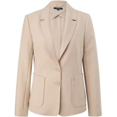 Damesblazer in viscosemix COMMA Beige 42 Damesblazer in viscosemix COMMA Beige 42