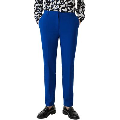 Cigarettebroek van keperstof voor dames COMMA Bleu 42 Cigarettebroek van keperstof voor dames COMMA Bleu 42