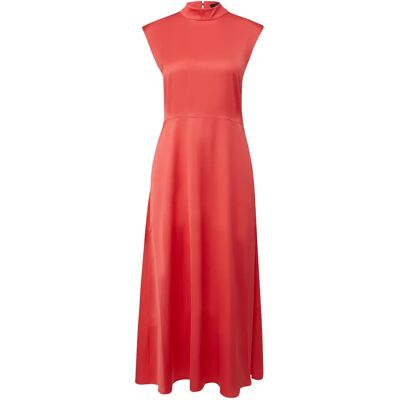 Satin Midikleid mit Stehkragen Schlitzen Damen COMMA Rose 46 Satin Midikleid mit Stehkragen Schlitzen Damen COMMA Rose 46