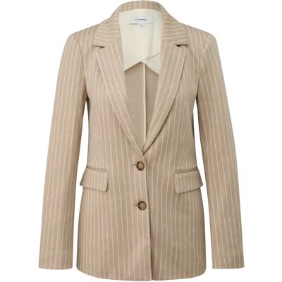Licht gevoerde blazer dames COMMA Beige 46 Licht gevoerde blazer dames COMMA Beige 46