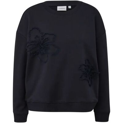 Dames sweatshirt COMMA Bleu 38 Dames sweatshirt COMMA Bleu 38