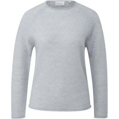Alpaca Mix Ronde Hals Dames COMMA Bleu 44 Alpaca Mix Ronde Hals Dames COMMA Bleu 44