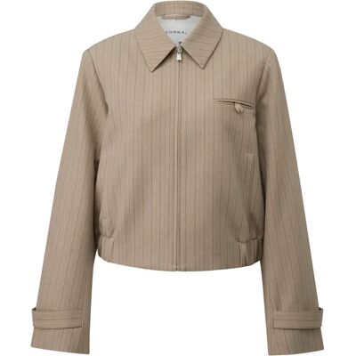 Korte binnenjas met rits voor dames COMMA Beige 44 Korte binnenjas met rits voor dames COMMA Beige 44