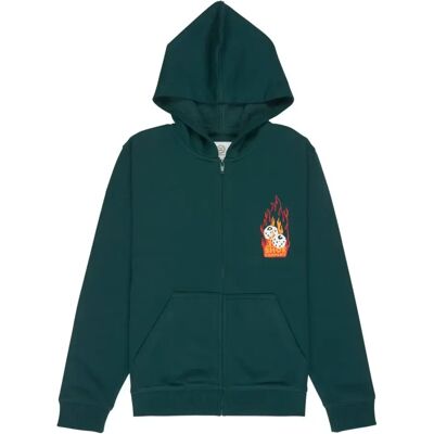 Kindercapuchon DC Shoes Burning Dice Vert 10 ans Kindercapuchon DC Shoes Burning Dice Vert 10 ans