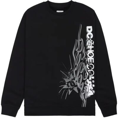 Sweatshirt DC Shoes Side Flame Crew Noir XL Sweatshirt DC Shoes Side Flame Crew Noir XL