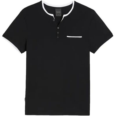T-shirt met een tunisianekraag Diverse Branch 262 Noir 2XL T-shirt met een tunisianekraag Diverse Branch 262 Noir 2XL