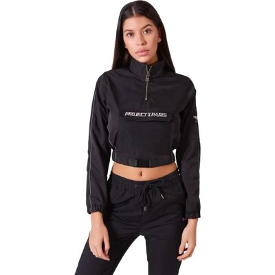 Project X Paris Windbreaker - Reflecterende piping - Vrouw - Zwart - XL Project X Paris Windbreaker - Reflecterende piping - Vrouw - Zwart - XL