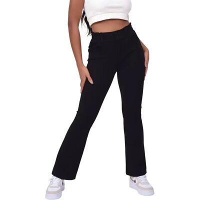 Paper bag stijl flare jeans voor vrouwen Project X Paris Noir S Paper bag stijl flare jeans voor vrouwen Project X Paris Noir S