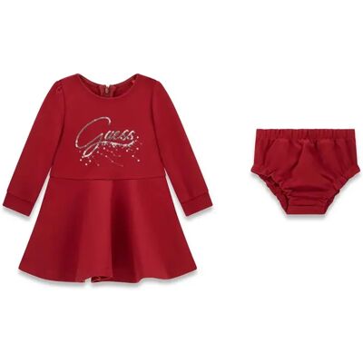 Set Jurk Baby Meisje Guess Punto Milano Rouge 6/9 mois Set Jurk Baby Meisje Guess Punto Milano Rouge 6/9 mois