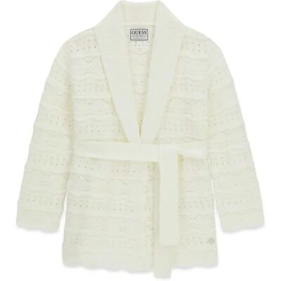 Cardigan met riem voor meisjes Guess Blanc 8 ans Cardigan met riem voor meisjes Guess Blanc 8 ans