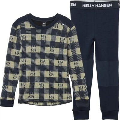 Merinowol ondergoedset voor kinderen Helly Hansen Graphic Lifa Bleu 6 ans Merinowol ondergoedset voor kinderen Helly Hansen Graphic Lifa Bleu 6 ans