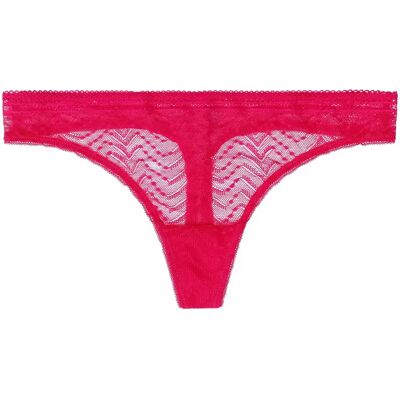 Tanga met een biologisch katoen achterkant voor vrouwen Huit Eclatante Rose S Tanga met een biologisch katoen achterkant voor vrouwen Huit Eclatante Rose S