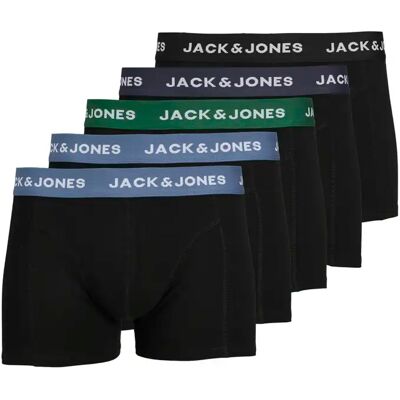 Boksers Jack & Jones Solid (x5) Noir L Boksers Jack & Jones Solid (x5) Noir L
