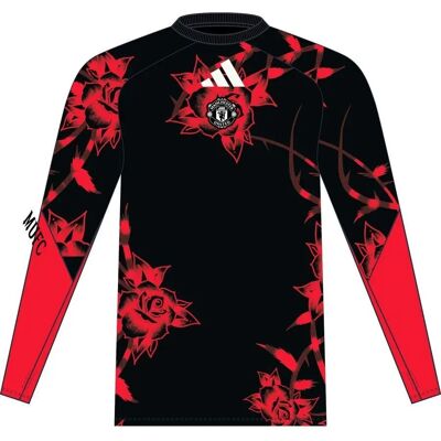 Adidas Manchester United Prematch sweatshirt 2026/27 Rouge XS Adidas Manchester United Prematch sweatshirt 2026/27 Rouge XS