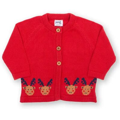 Baby vest Kite Moose Rouge 0/3 mois Baby vest Kite Moose Rouge 0/3 mois