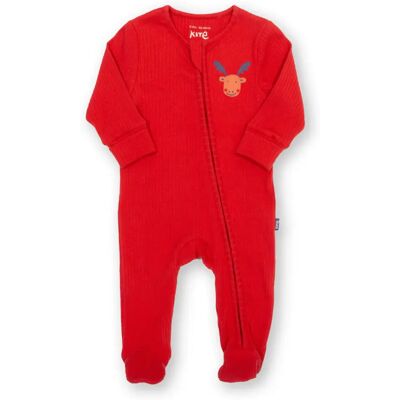 Baby romper Kite Moose Rouge 12/18 mois Baby romper Kite Moose Rouge 12/18 mois