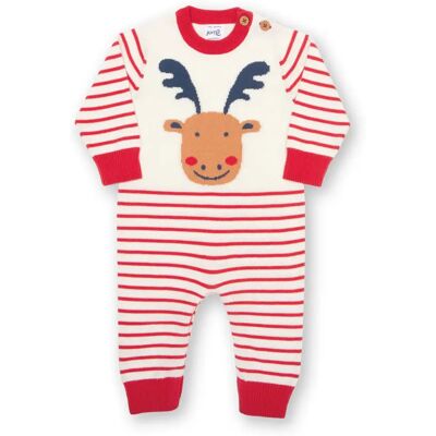 Baby romper Kite Moose Rouge 3/6 mois Baby romper Kite Moose Rouge 3/6 mois