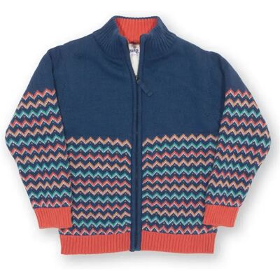 Jas met volledige rits voor babyjongen Kite Hygge Zigzag Bleu 3 ans Jas met volledige rits voor babyjongen Kite Hygge Zigzag Bleu 3 ans
