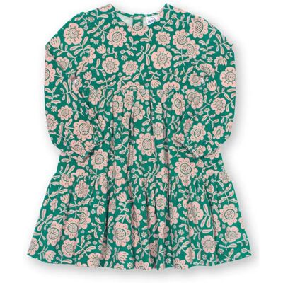 Jurkje met lange mouwen voor baby meisje Kite Folksy Vert 18/24 mois Jurkje met lange mouwen voor baby meisje Kite Folksy Vert 18/24 mois